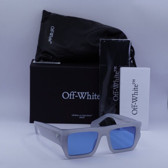 Off-White OERI149 CHESTER 0945 Square Sunglasses – Grey/Blue main image 4